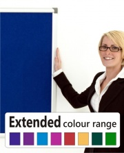 Vision Aluminium Framed Notice Board - Extended Colour Range